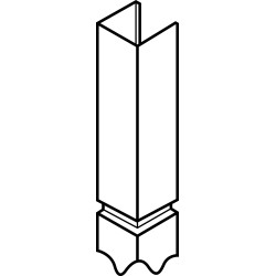 Cache-tuyau avec emboitement inox (au mètre) pour cheminée PALMA-75 INOX PORCHE