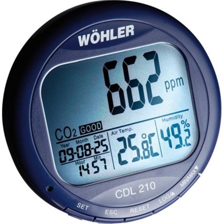 Wöhler CDL 210 Indicateur de dioxyde de carbone