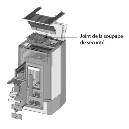 Joint de soupape de sécurité pour poêle Paterno Sogno