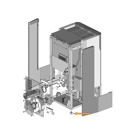 Pied antivibration pour poêles Paterno