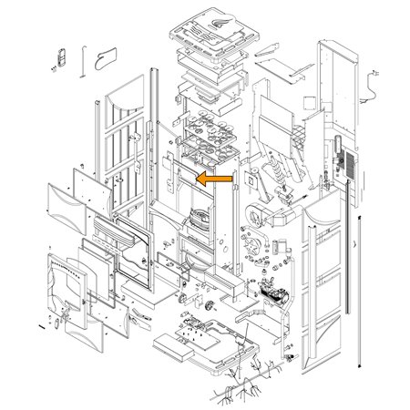 Trappe de nettoyage avant supérieur pour poêle Annarita 698 TP