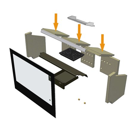 Déflecteur pour insert à bois Rocal ARc 100