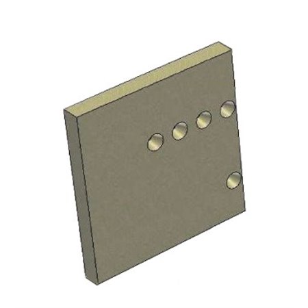 Fond latéral pour insert à bois Rocal ARc 100