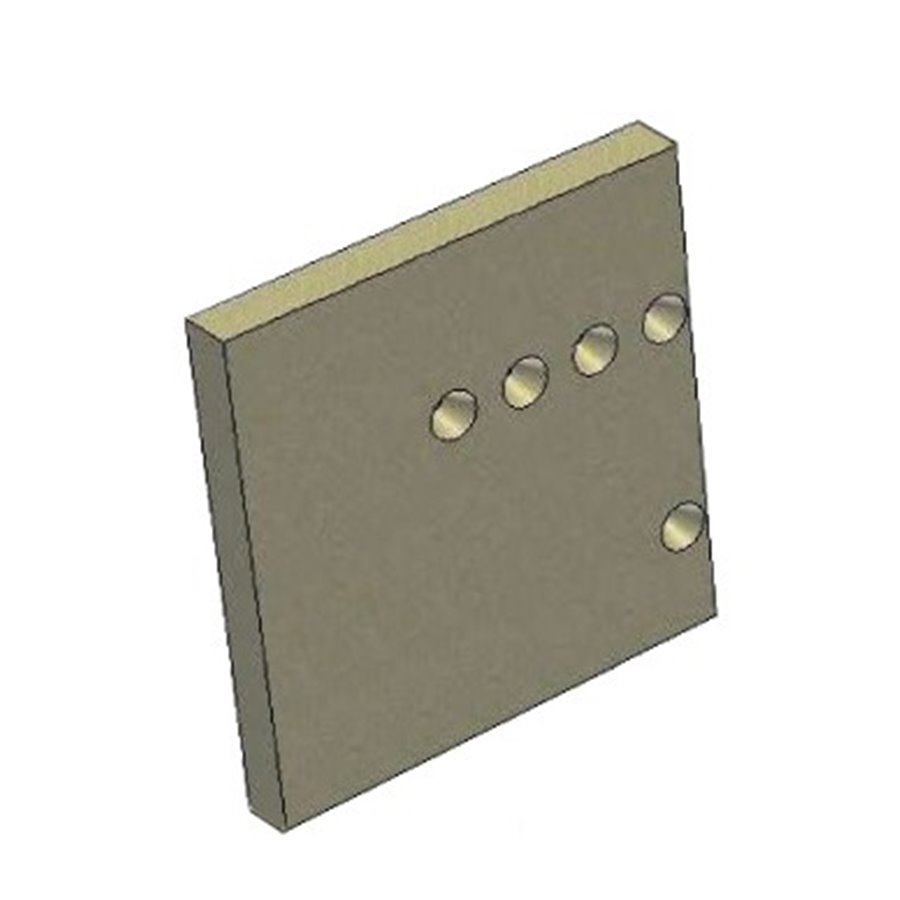 Fond latéral pour insert à bois Rocal ARc 100