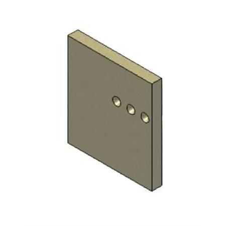 Fond latéral gauche pour insert à bois Rocal ARc 96 LD