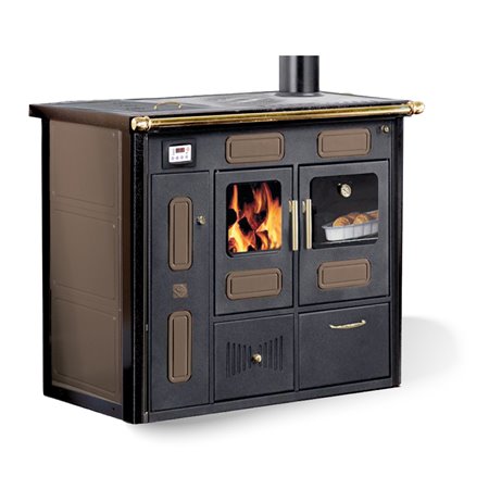 Thermocuisinière a bois Magikal Ylenya DR Tabac finition bronze