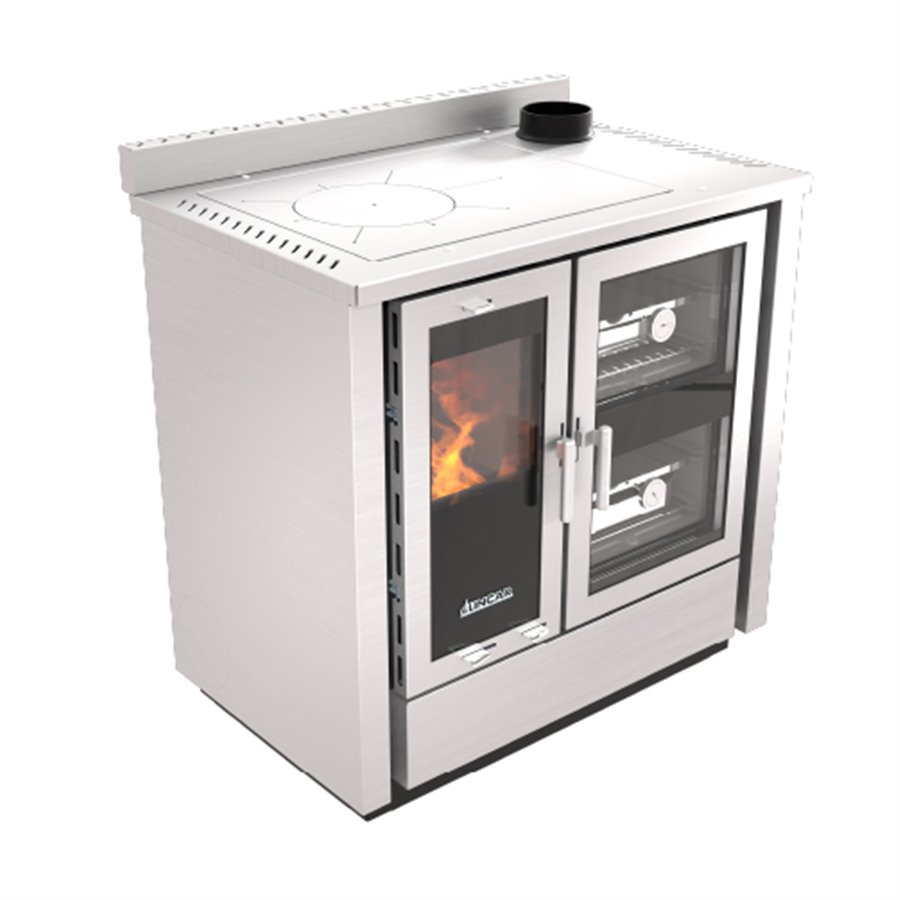 Cuisinière à bois Lincar Fusion-X Inox