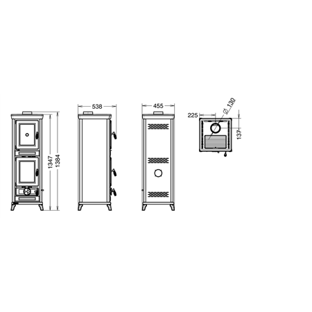 Poêle à bois Thermorossi Agnese Evo 5 Easy