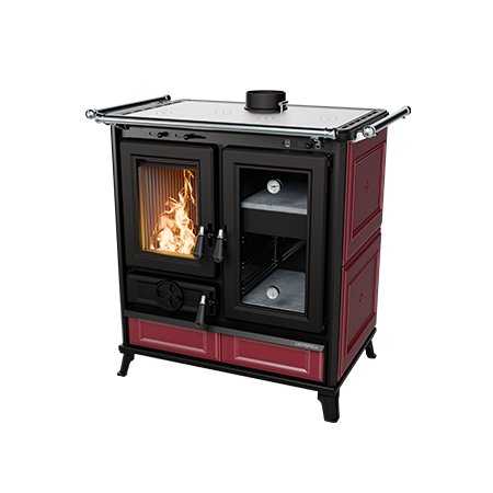 Cuisinière à bois Thermorossi Melissa Evo bordeaux