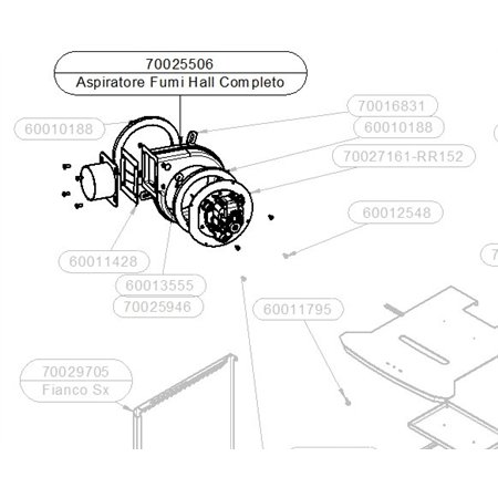 Aspirateur des fumées complet pour poêle Thermorossi Urban