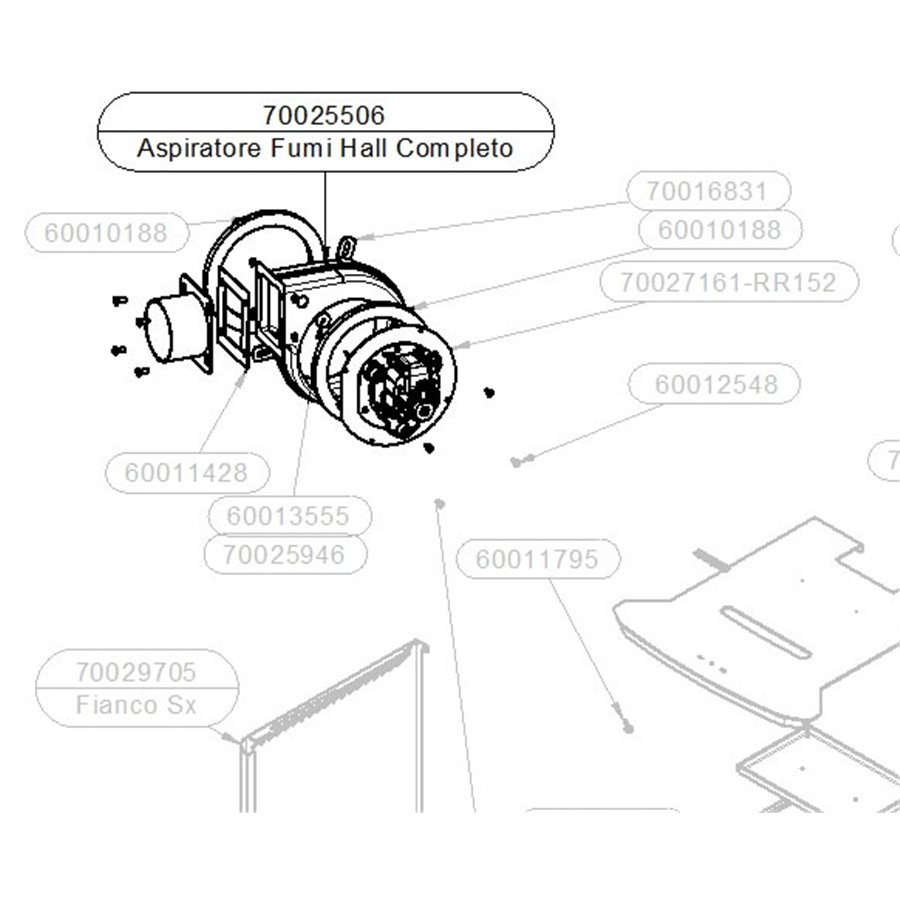 Aspirateur des fumées complet pour poêle Thermorossi Urban