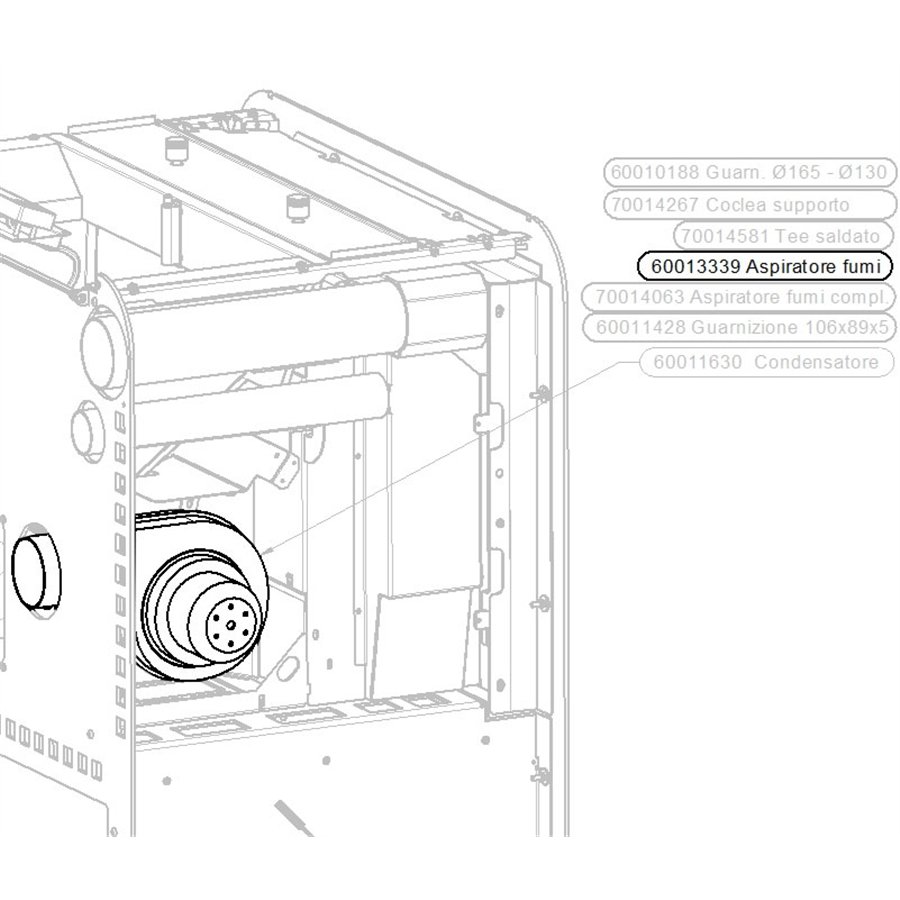 Ventilateur des fumées pour poêles Thermorossi Ventilateur des fumées pour poêles Thermorossi