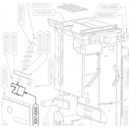 Moteur de vis sans fin 1,3 RPM pour poêles Thermorossi