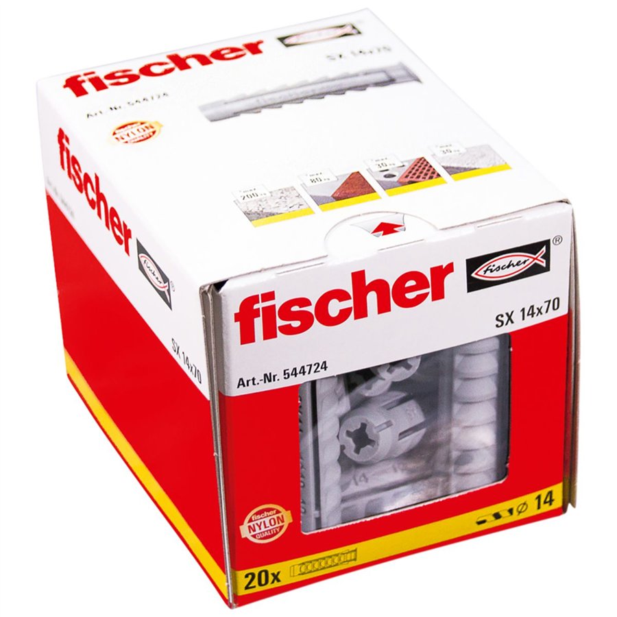 Chevilles Fischer Type SX 14 x 70 - Boîte de 20 pcs