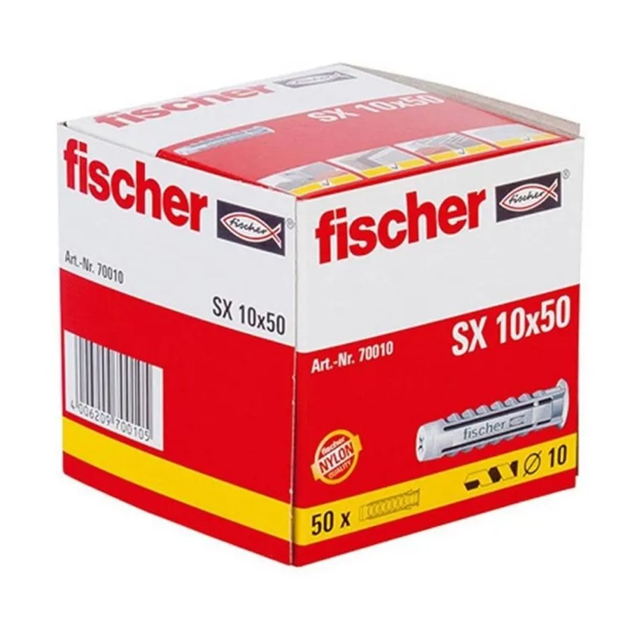 Chevilles Fischer Type SX 10 x 50 - Boîte de 50 pcs