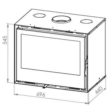 Insert à bois Termofoc Aveiro C695 avec ventilation