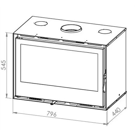 Insert à bois Termofoc Aveiro C795 avec ventilation