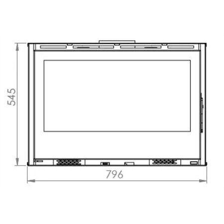 Insert à bois Termofoc Aveiro C795 avec ventilation