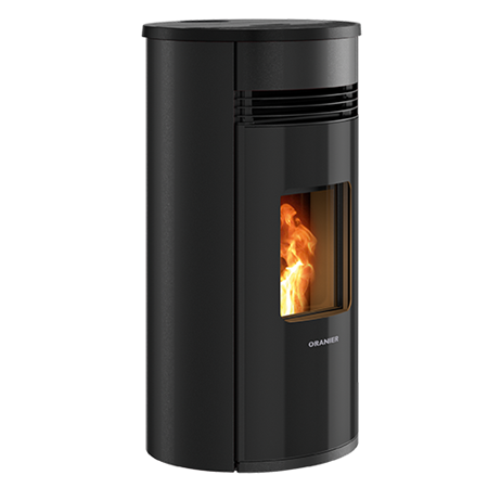 Poêle à pellets SANDO 60 Acier Noir sortie concentrique