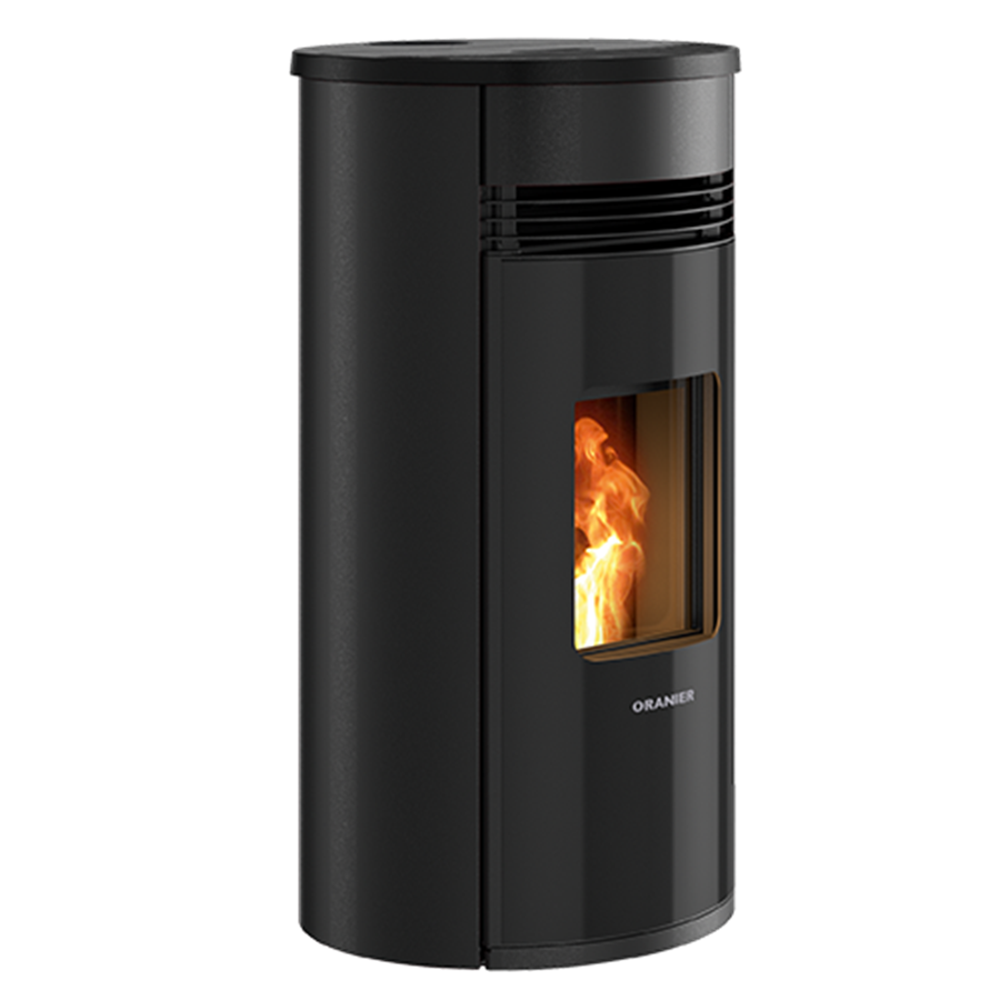 Poêle à pellets SANDO 60 Acier Noir sortie concentrique