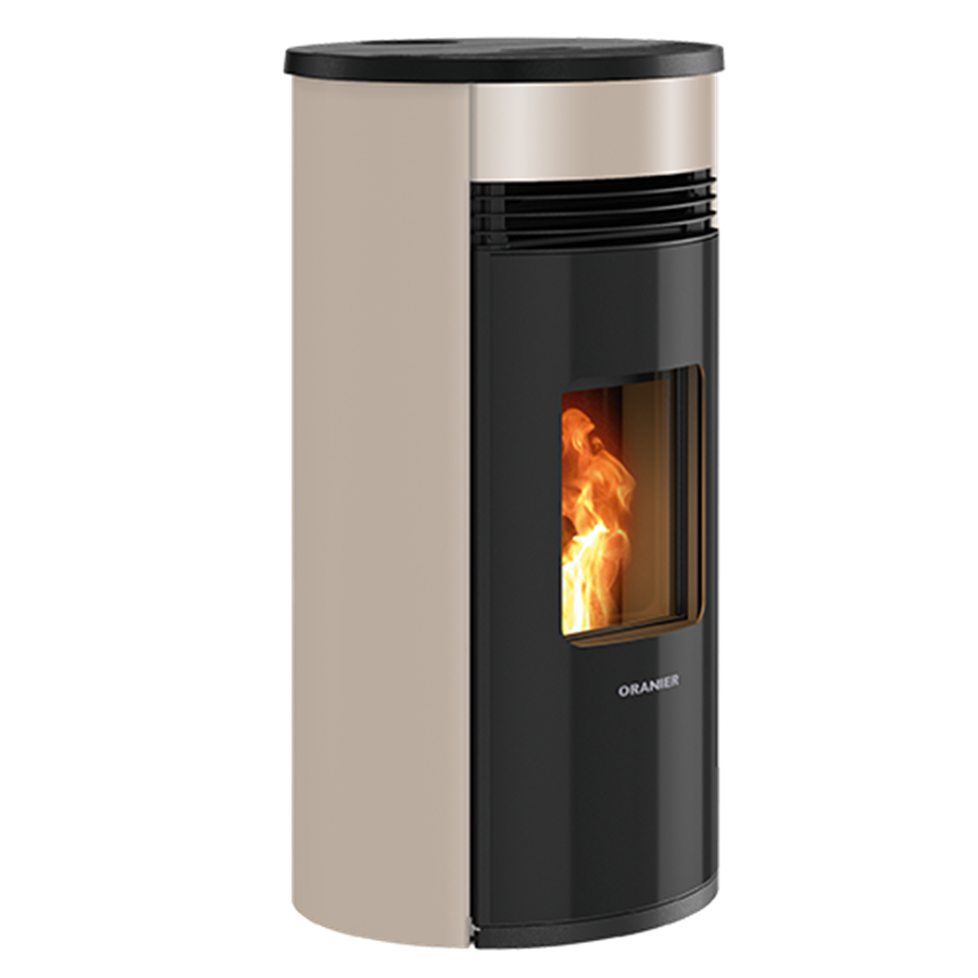Poêle à pellets SANDO 60 Acier Noir Taupe