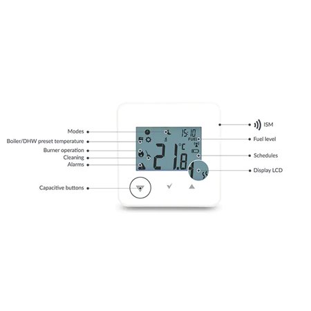 Thermostat d'ambiance sans fil X40 pour chaudières HKS Lazar SmartFire