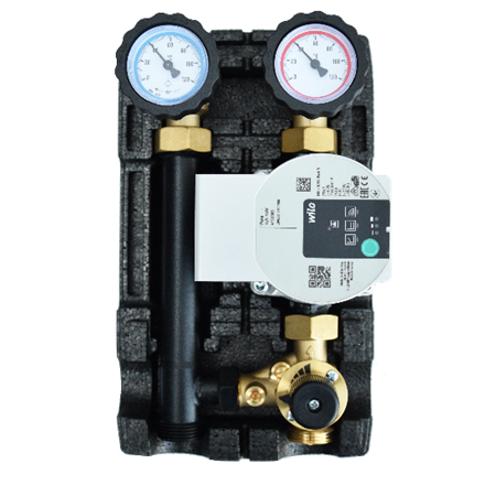 Groupe de circulation SMT 90 - DN20 avec isolation et pompe Wilo Yonos Para 15/6