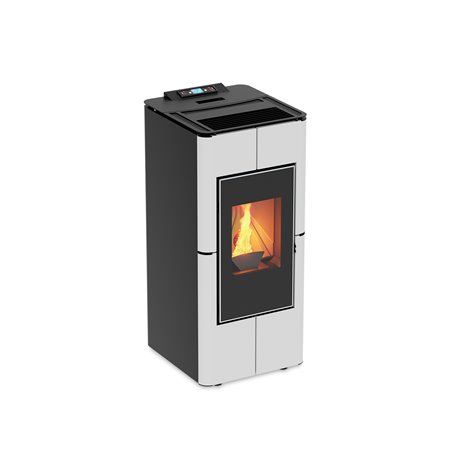 Poêle à pellets étanche Kalor 98 Nux 6 Blanc