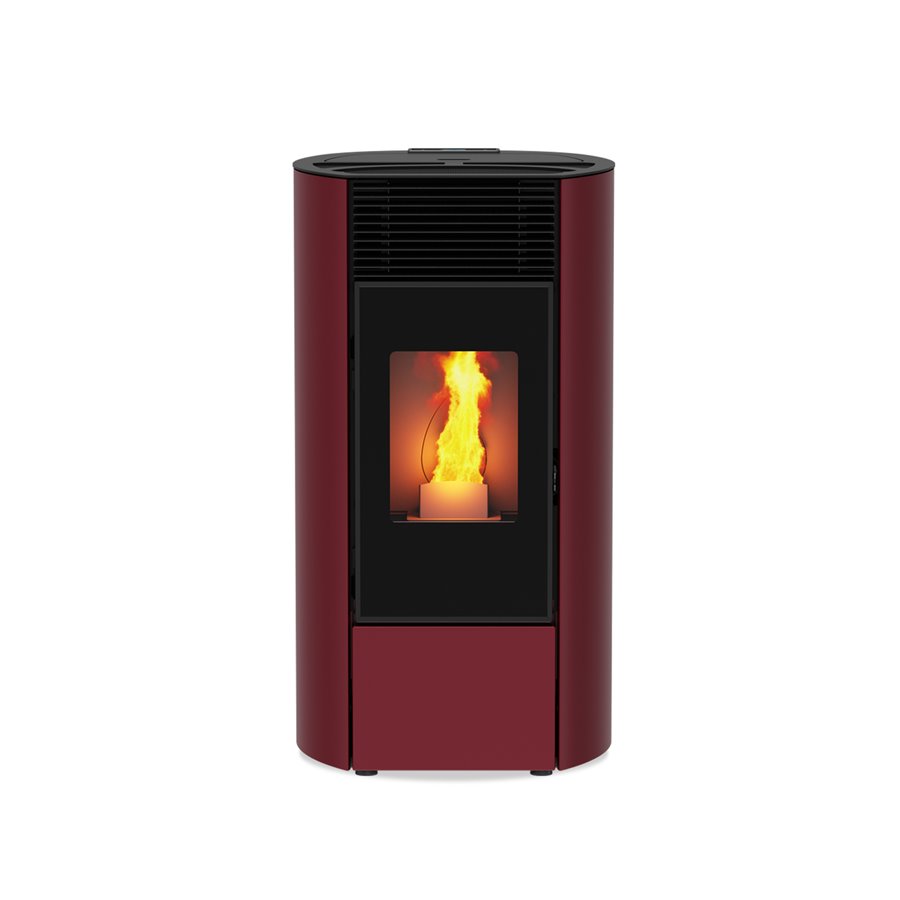 Poêle à pellets étanche Kalor 98 Redonda 8 Bordeaux
