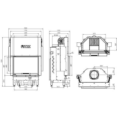 Insert à bois Hitze Albero AL11G.H-D