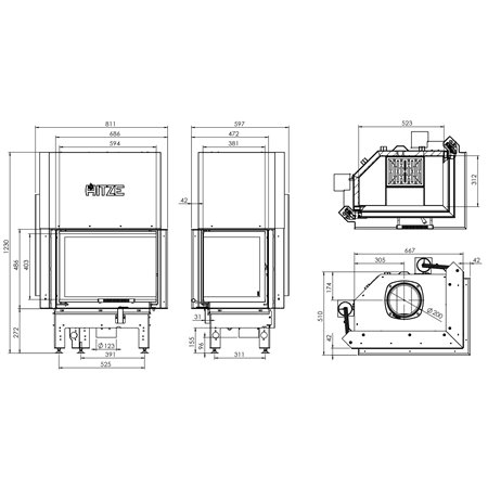 Insert à bois Hitze Albero AL11RG.H-D