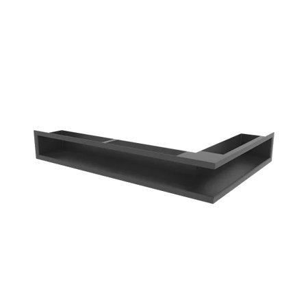 Grille de ventilation d'angle SLE-9x60x40 droite noire