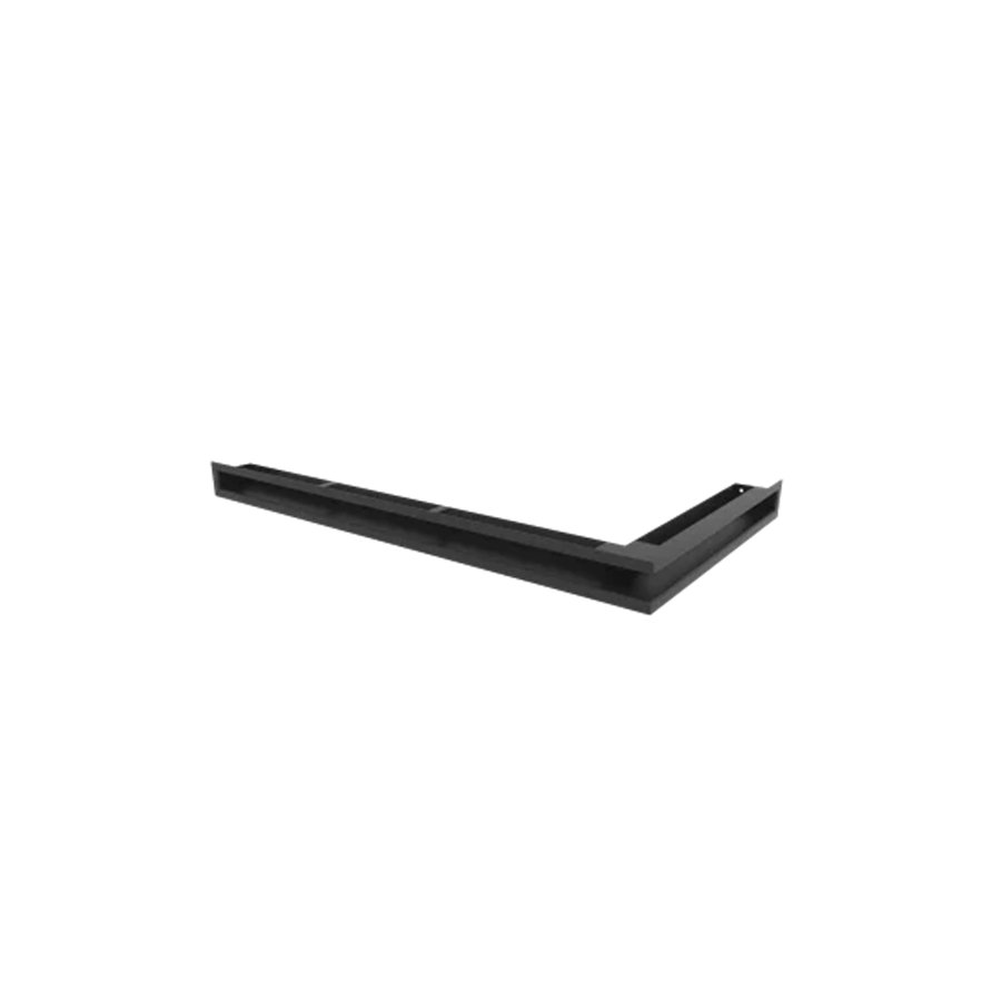 Grille de ventilation d'angle SLE-6x80x45 droite noire