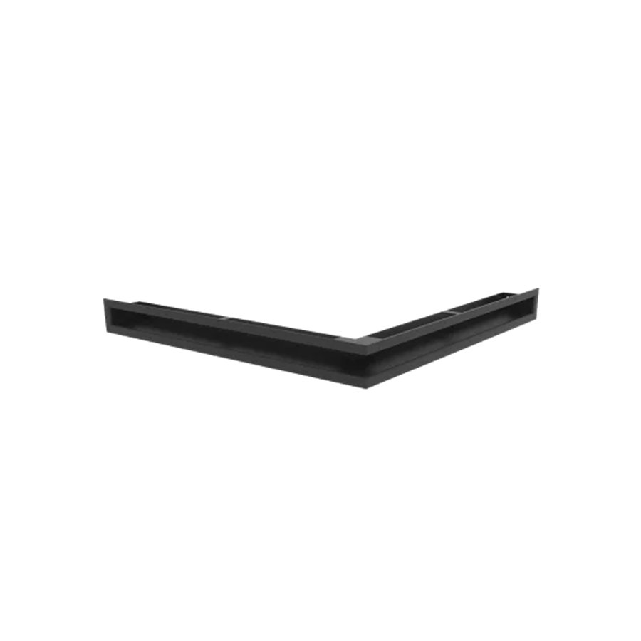 Grille de ventilation d'angle SLE-6x56x56 noire