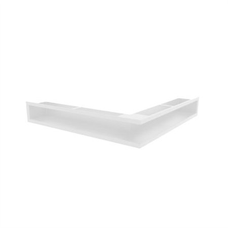 Grille de ventilation d'angle SLE-6x56x56 blanche