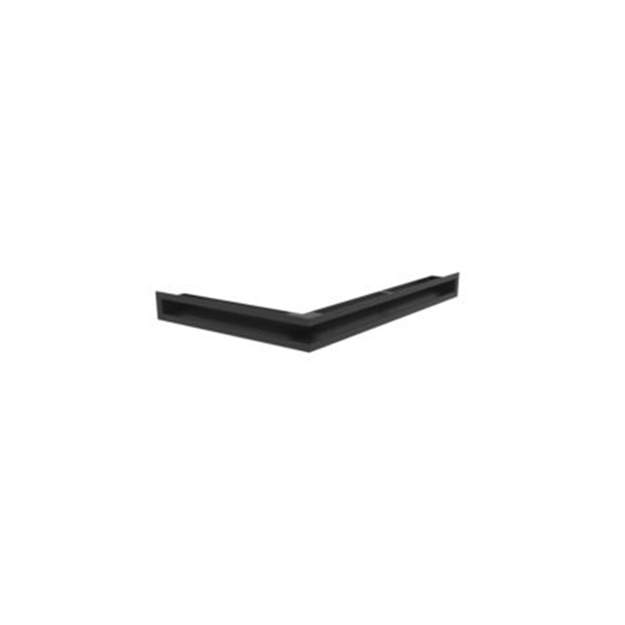 Grille de ventilation d'angle SLE-6x60x40 gauche noire