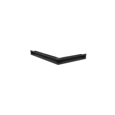 Grille de ventilation d'angle SLE-6x60x40 droite noire