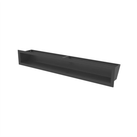 Grille de ventilation SLE-9x60 noire