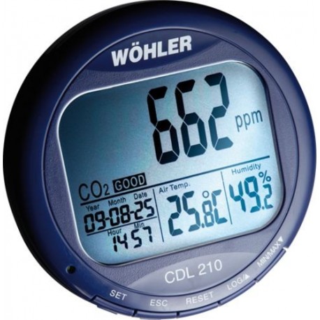 Wöhler CDL 210 Enregistreur et indicateur de données CO2