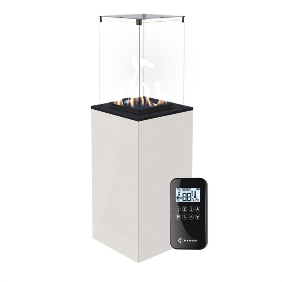 Torche de jardin à gaz Skü Värme G30 Mini avec télécommande - Couleur blanche