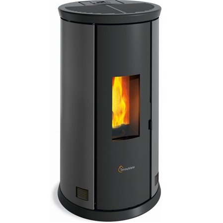 Poêle à pellet canalisable étanche Termovana FANCY 12 Anthracite