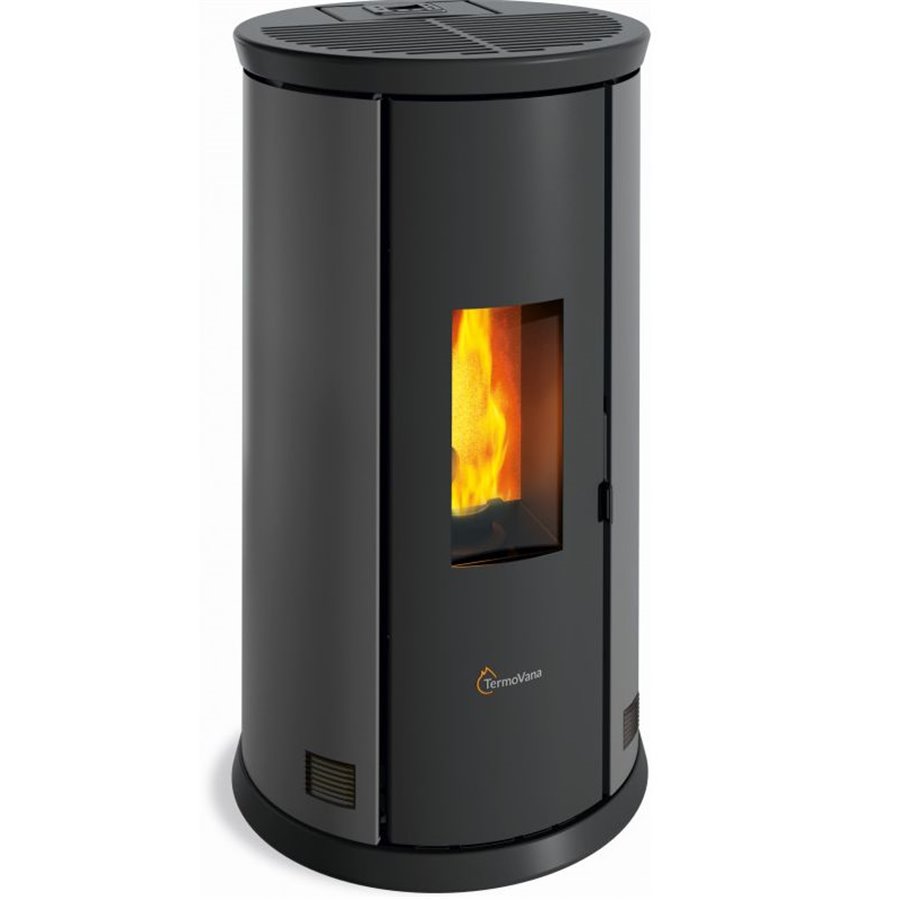 Poêle à pellet canalisable étanche Termovana FANCY 12 Anthracite