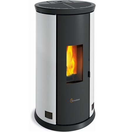 Poêle à pellet canalisable étanche Termovana FANCY 12 Blanc