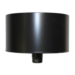 Bouchon de condensation mâle acier noir - diamètre 130mm