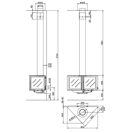 Cheminée Rocal VERTEX