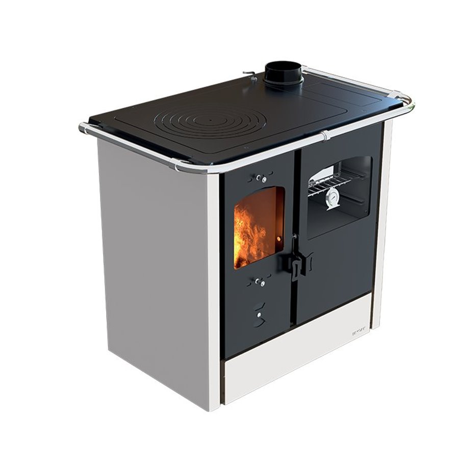 Cuisinière à bois Lincar Nada 140A blanc