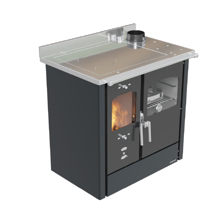 Cuisinière à bois Lincar Omega noir