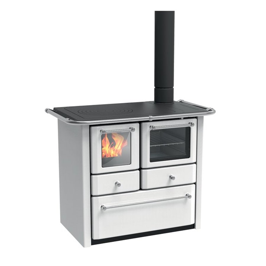 Cuisinière à bois Lincar Gaia 149A V blanc