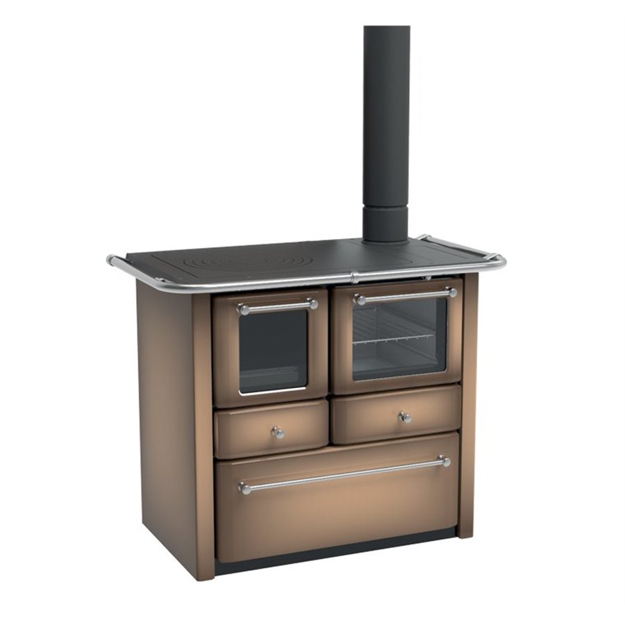 Cuisinière à bois Lincar Gaia 149A V cappuccino