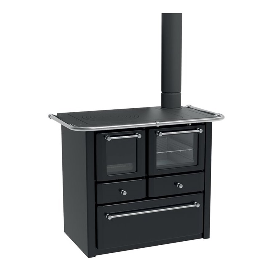 Cuisinière à bois Lincar Gaia 149A V  noir